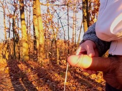 IamHornyBobo's risky lead masturbation ends in a massive edging handjob & succulent meaty explosion!